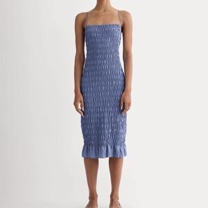 Everlane Dust Blue Midi Dress